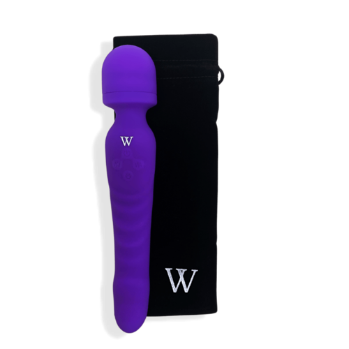 Venus - Dual-Head Wand Vibrator/ Soft, Warming Dildo