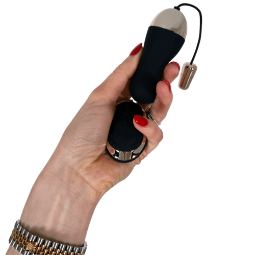 Proserpina - Black Bullet Egg Vibrator & Ben Wa Balls With a Remote